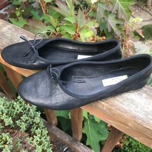 rag & bone Black Leather Flats